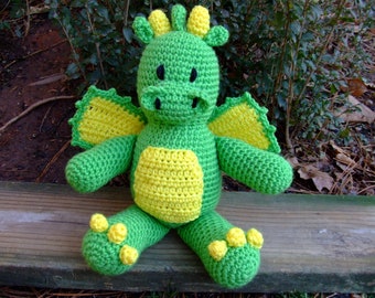 CROCHET PATTERN CV163 Blaze The Dragon - Amigurumi