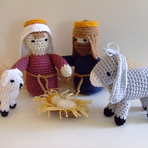 CROCHET PATTERN CV174 The Nativity Set - crochet nativity pattern - Crochet Christmas Nativity Scene - PDF Downloadable Pattern