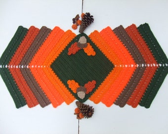 CROCHET PATTERN - CV155 Autumn Splendor Table Runner - PDF Download