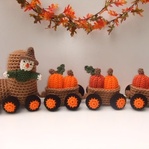 CROCHET PATTERN - Pumpkin Train- CV134 Pumpkin Express - PDF Download