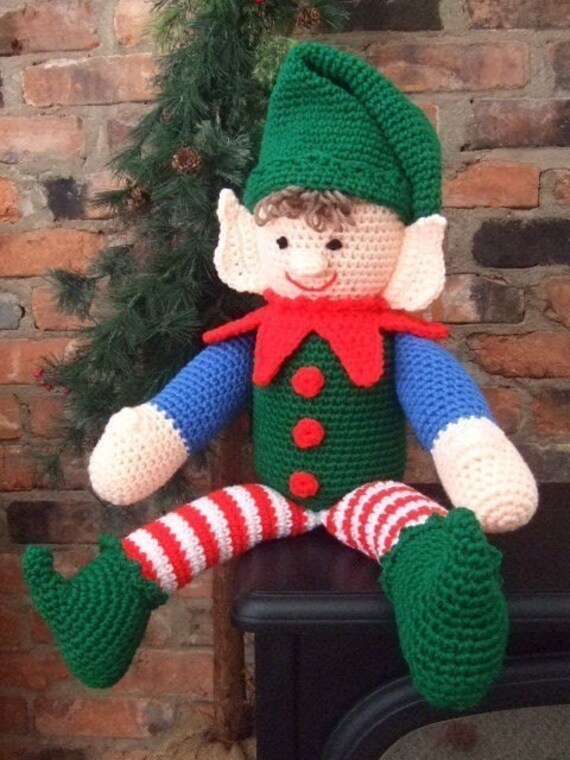 CROCHET PATTERN CV044 Christmas Elbert the Elf Amigurumi PDF