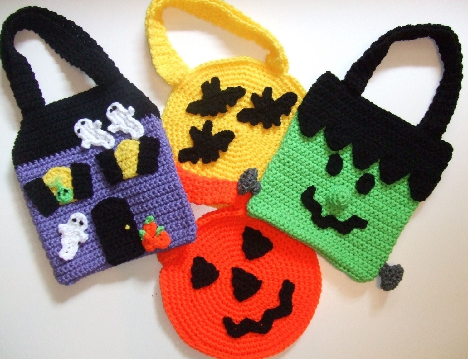 CROCHET PATTERN CV007 Halloween Trick or Treat Bags PDF Download
