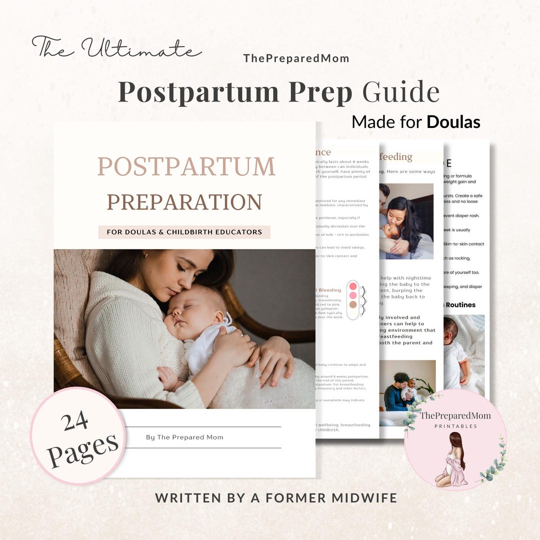 Postpartum Preparation Guide, Doula Postnatal Recovery Ebook ...