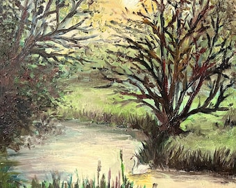 Original Oil Painting Landscape Nature