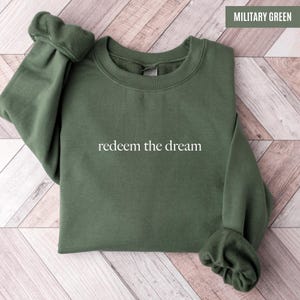 Redeem the Dream Sweatshirt Anti Trump Political Gift Activist Apparel Save Democracy Liberal Protest Crewneck Human Rights Hoodie Anti MAGA