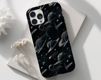 Space Galaxy Planets Phone Case, Outer Space, Celestial, iPhone 15 14 13 12 11 Pro Max Plus Pixel 8 Samsung Galaxy S24 S23 S22 S20 Ultra