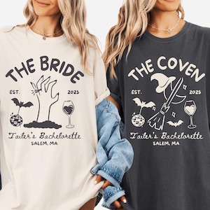 Witchy Bachelorette Shirt, Halloween Bachelorette Party Shirt, Witchy Bride Shirt, Gothic Wedding Tee, Witch Bridal Shower, Spooky Bride Tee