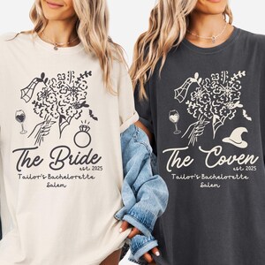 Witchy Bachelorette Shirt, Halloween Bachelorette Party Shirt, Witchy Bride Shirt, Gothic Wedding Tee, Witch Bridal Shower, Spooky Bride Tee
