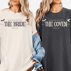 Witchy Bachelorette Shirt, Halloween Bachelorette Party Shirt, Witchy Bride Shirt, Gothic Wedding Tee, Witch Bridal Shower, Spooky Bride Tee
