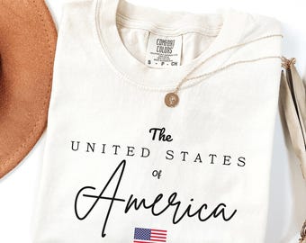 USA Flag Shirt, 4th of July Shirt, Comfort Colors USA Flag Shirt, Usa Flag Tee, Memorial Day Shirt, Fourth of July Shirt, USA Shirt, Usa Tee