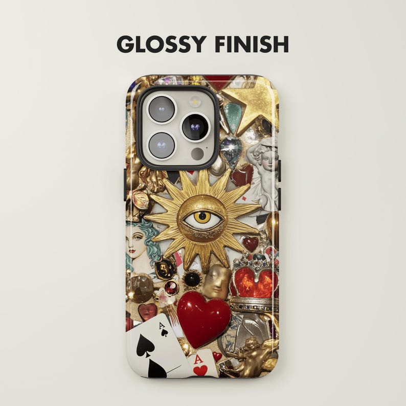 Mosaic Collage Phone Case, Mosaic Charm Phone Case, Mosaic iPhone Case