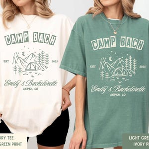 Kundenspezifisches Lager Bachelorette Hemden, Camping Junggesellinnenabschied-T-Shirt, Wandern-T-Stück, Brautparty-Geschenke, Bergbraut, Wandern Bachelorette