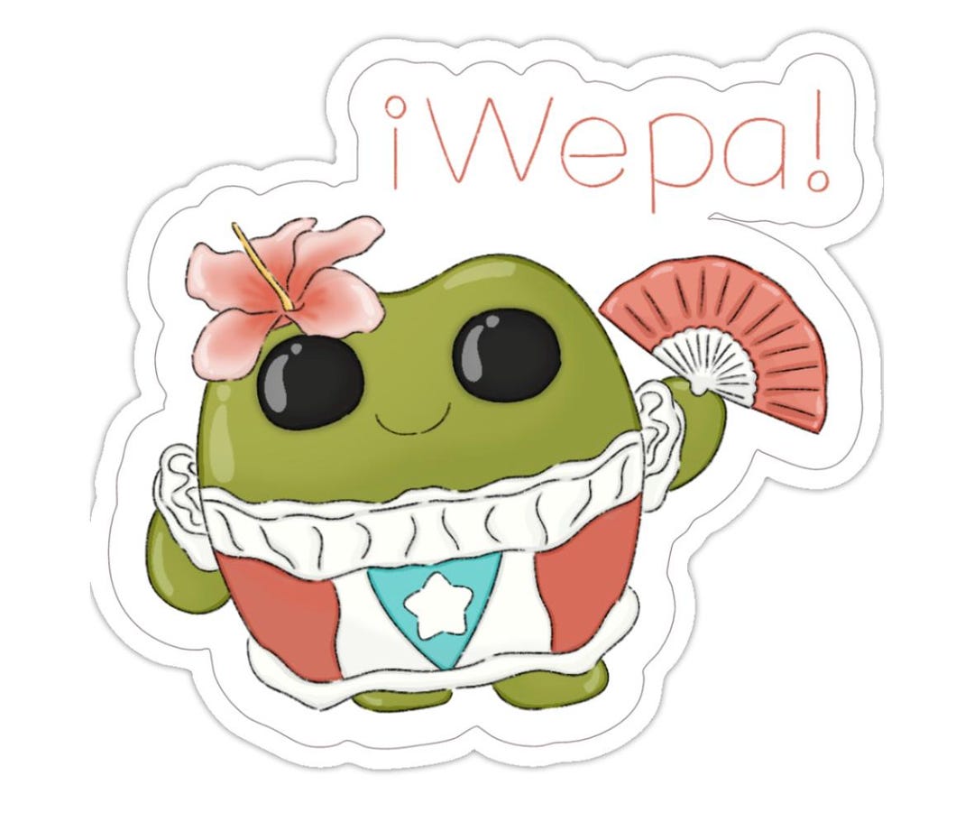 Wepa Coqui Frog Sticker - Etsy