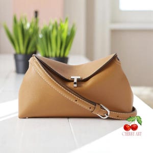 bandoulière en cuir grainé pour femme | sac à main vintage fait main | sacoche quotidienne élégante | Petit sac à main en cuir minimaliste