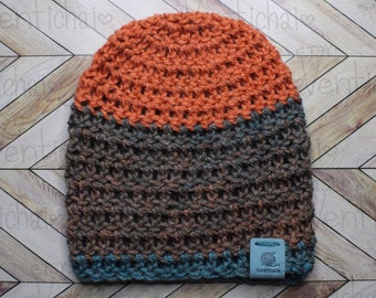 Newborn Handmade multicolored knit beanie hat