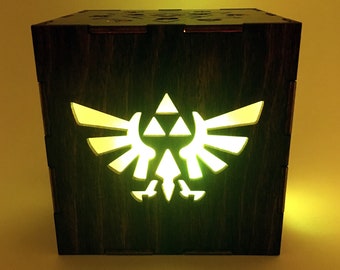 Legend of Zelda Triforce Color Changing LED Light Lantern, Eye of Truth Decoration, Breath of the Wild Lightbox, LED Lamp