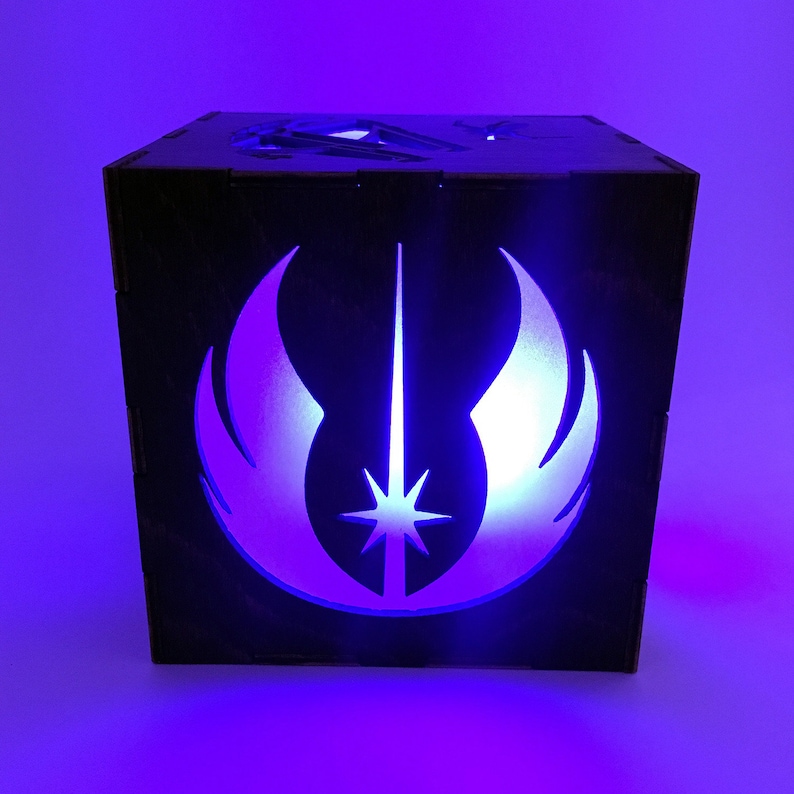 Star Wars Rebel LED Light Lantern, Jedi Knight Lamp, Millennium Falcon Decor, Luke Skywalker, Princess Leia, The Force, LED Lamp image 1