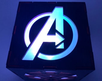 Marvel Avengers LED Light Lantern, Superhero Lamp, Iron Man, Captain America, Black Widow, Hawkeye, Thor, Hulk, Avengers Lamp, Nightlight