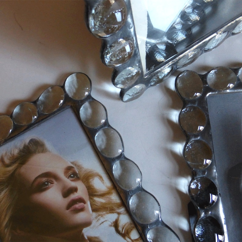 Picture frame Clear glass jewels 4x6-5x7-8x10