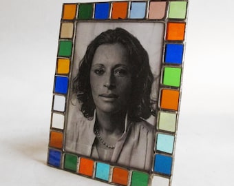 Stained glass picture frame - 5x7 - Translucent color glass