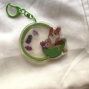Corgisoup shaker keychain