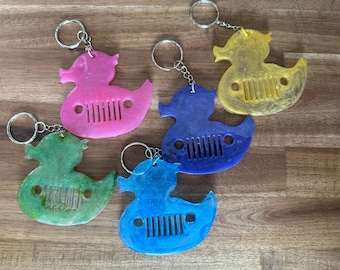 Jeep-sleutelhanger van hars