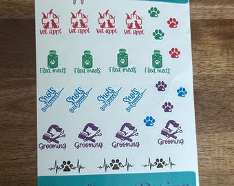 Pet appointment planner stickers