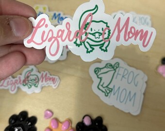 Lizard mom stickers