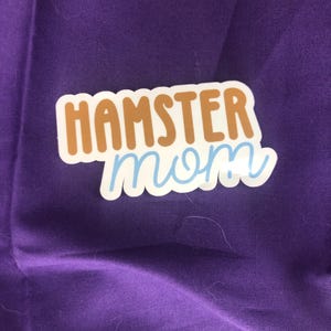 Hamster moeder sticker