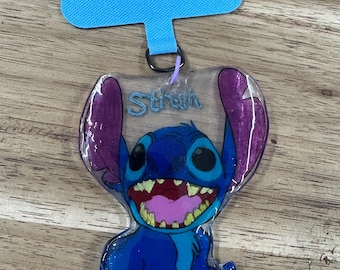Llaveros personalizados de plástico termorretráctil dibujados a mano / Adornos para bolsos / Regalos para él / ella