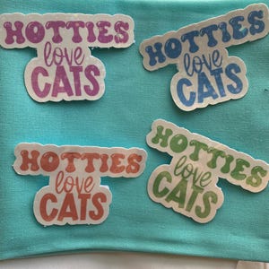 Sticker Hotties houden van katten
