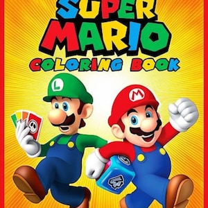 Mario Friends 18 Pages digital Printable Colouring book