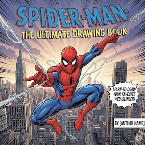 16 Page Digital Printable Colouring Book of Spider Man