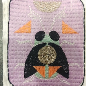 EcoDesign Patch, Aufnäher, Nature as luxury, Beetle Design, Art Deco, Textile Art, Fashion Design