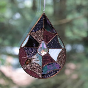 Stunning Spiderweb Drop with Crystal ORIGINAL DESIGN