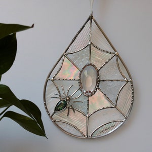 Stunning Spiderweb Drop with Crystal ORIGINAL DESIGN