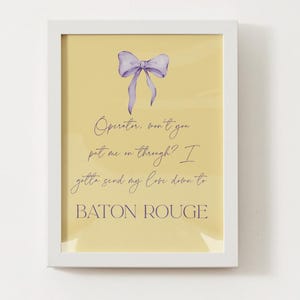 LSU Callin’ Baton Rouge wall art printables!
