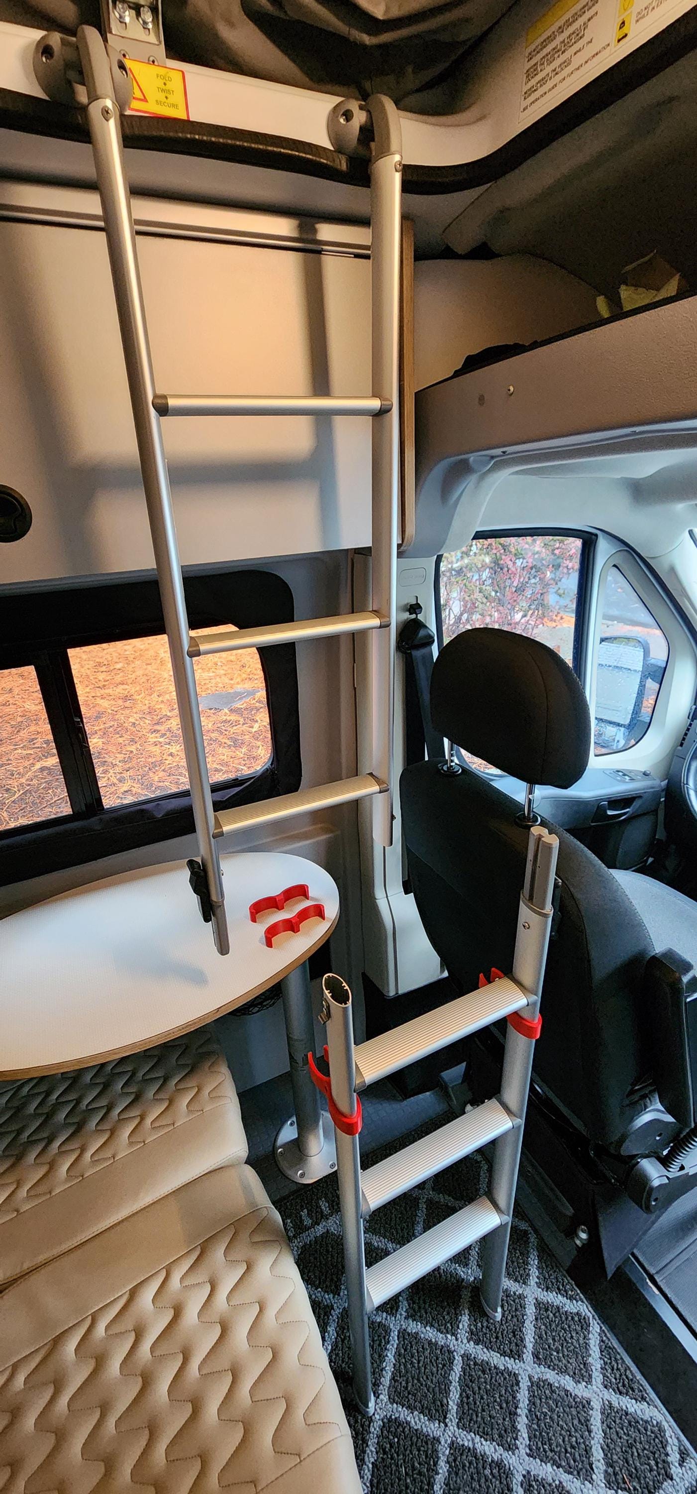 Multiple Ladder Storage System Ladder Storage System (silver Style Ladder) - Solis Pop-top, Winnebago ...