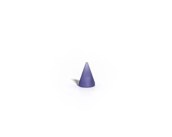 UV Reactive Purple cone spikes, 15mm by 10mm, small screw back studs, leathercraft