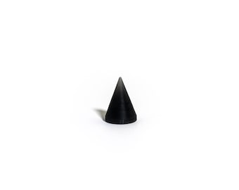 Clear Black cone spikes, 15mm by 10mm, small screw back studs, leathercraft