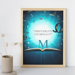 Matilda | Even if you&#39;re little you can do a lot | Inspirational Musical Theatre Digital Wall Art | Quotes & Lyrics | Multiple Sizes Formats