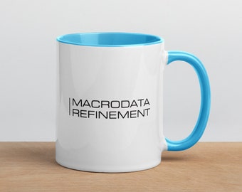 Macrodata Refinement Severance TV Lumon Mug, 11oz Coffee Cup, with Blue Accent