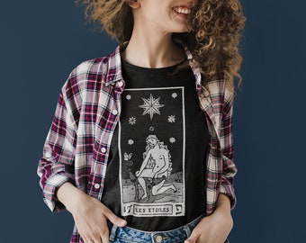 The Star Tarot Card Shirt, Witchcraft Clothing, Dark Aesthetic, Halloween Pastel Goth Tee