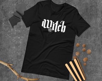 Gothic Witch Shirt, Dark Aesthetic, Halloween Witchy Clothing, Pastel Goth, Unisex T-shirt