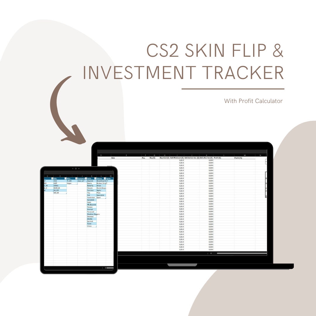 CS2 Skin Flip & Investment Tracker With Profit Calculator - Etsy