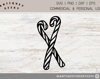 Zuckerstangen SVG - Zuckerstangen Silhouette - Süßigkeit SVG-Datei - Weihnachtssocke - Weihnachtssüßigkeit zwart - Zuckerstangen Clipart