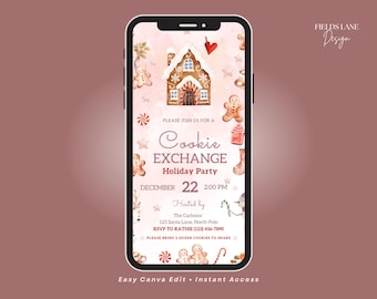 Christmas Cookie Exchange Video Invitation 1