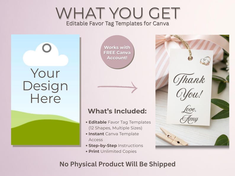 Sample Tag. Try Editable Gift Tag Template Bundle, Printable Favor Tags, Canva Gift ...