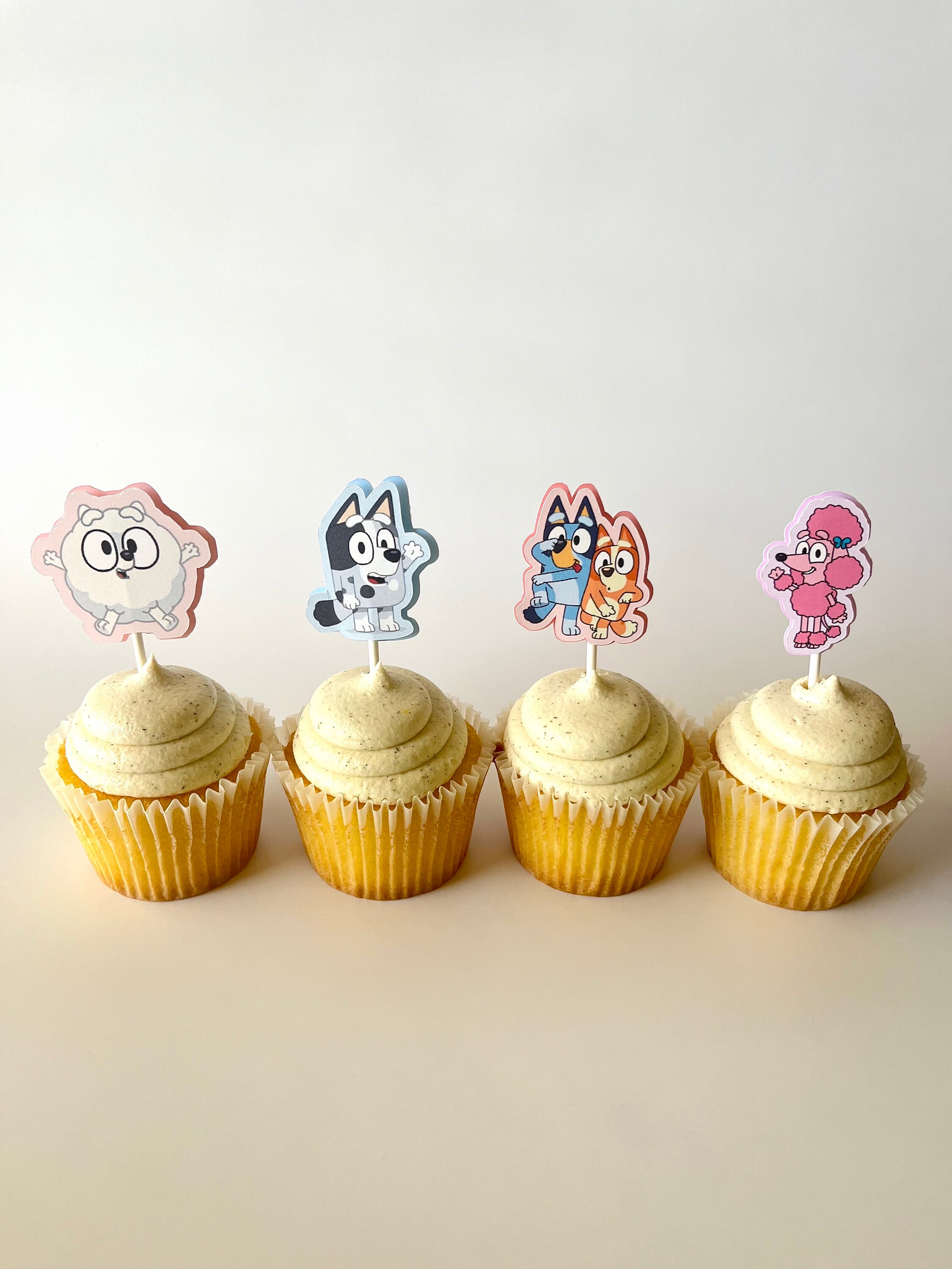 Bluey Cupcake Topper Set of 12