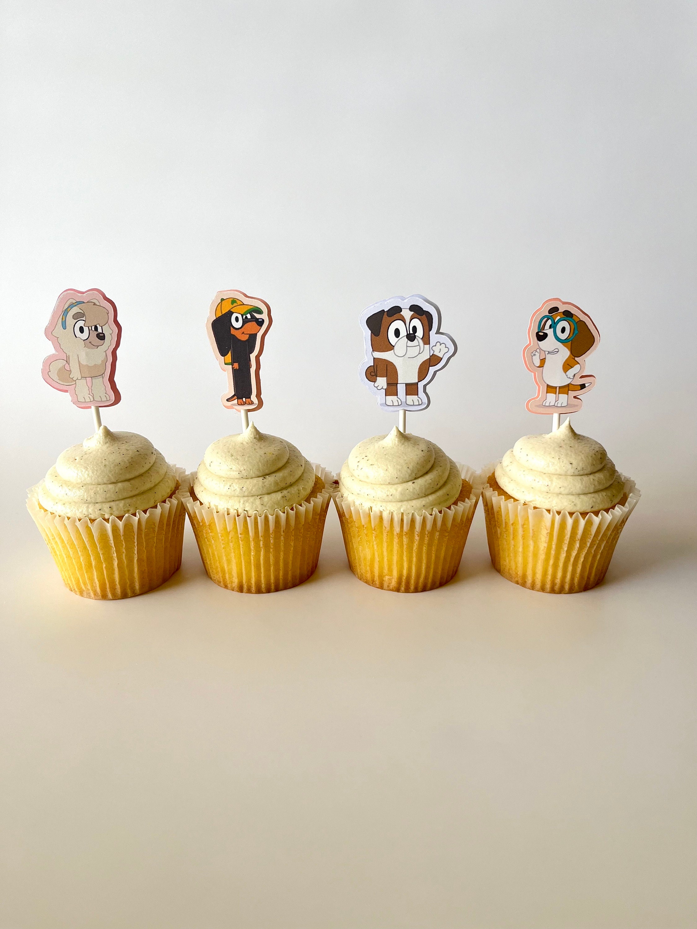 Bluey Cupcake Topper Set of 12